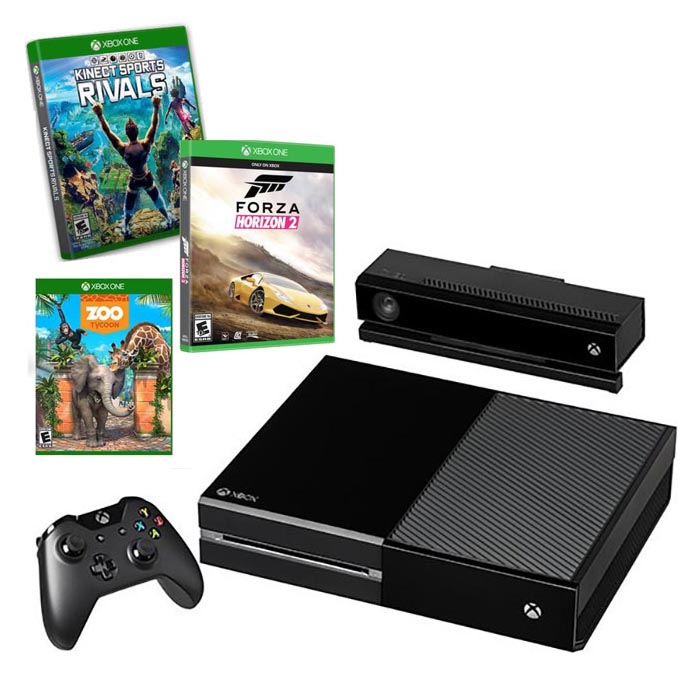 Microsoft Xbox One 500GB + Kinect + 3 Game Free